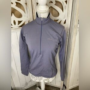 PATAGONIA WOMENS SOFTSHELL FLEECE 1/2 ZIP Purple Size XS Pullover